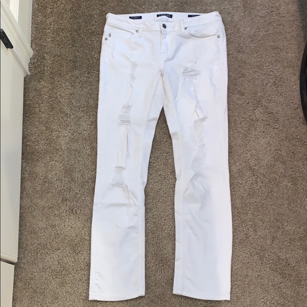 VIGOSS Nordstrom White Ripped Jeans